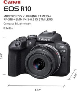 Canon EOS R10 angal