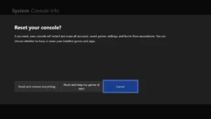 How to Factory Reset Xbox One final