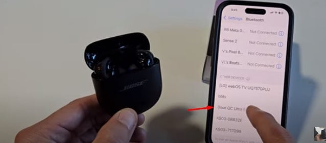 Connect Your Device to the Bose Earbuds