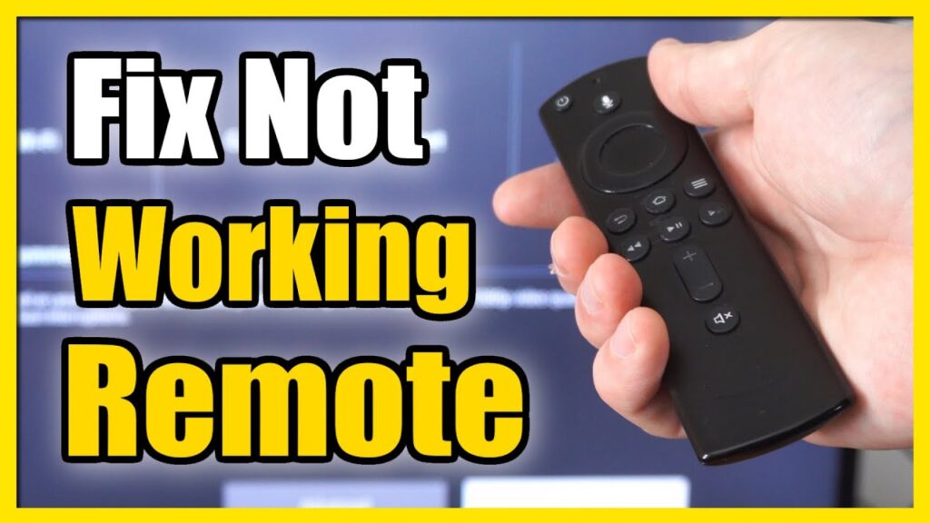 fire tv remote not working